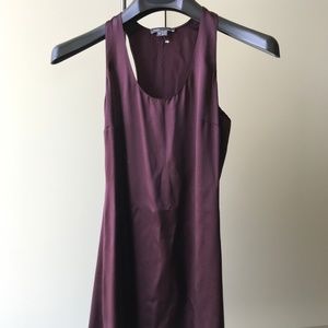 Vince purple silk tank tunic size S